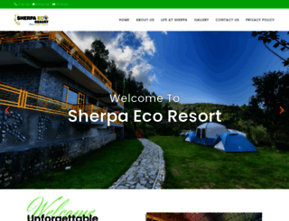 sherpaecoresort.com screenshot
