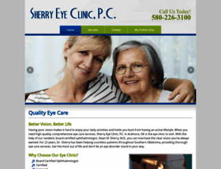 sherryeyeclinic.com screenshot