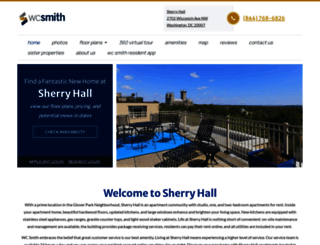 sherryhallapartments.com screenshot