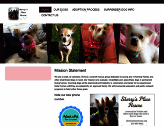 sherrysplacerescue.org screenshot