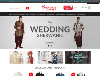 sherwanicorner.com screenshot