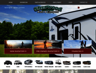 sherwoodautocampersales.com screenshot