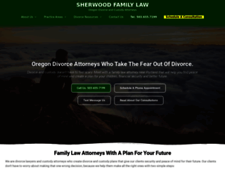sherwoodfamilylaw.com screenshot