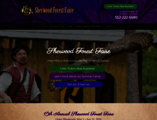 sherwoodforestfaire.com screenshot