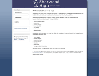 sherwoodhigh.pupilpod.in screenshot