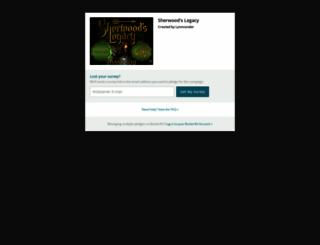 sherwoods-legacy.backerkit.com screenshot