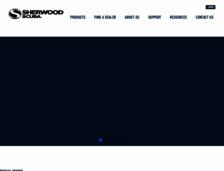 sherwoodscuba.com screenshot