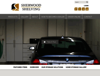 sherwoodshelving.com screenshot