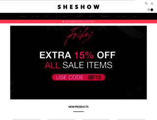 sheshow.com screenshot