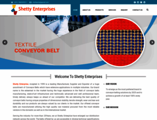 shettyconveyorbelts.com screenshot