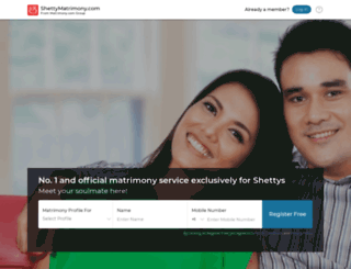 shettymatrimony.com screenshot