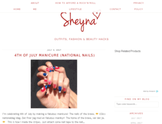 sheyna.com screenshot