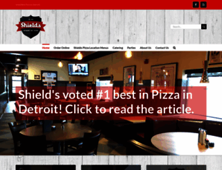 shieldspizza.com screenshot