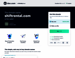 shiftrental.com screenshot