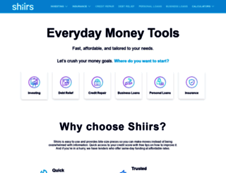 shiirs.com screenshot