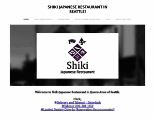 shikijapaneserestaurant.com screenshot