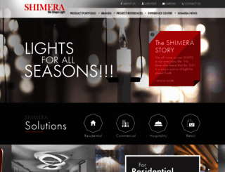 shimeralighting.com screenshot