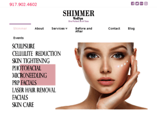 shimmermedspa.com screenshot