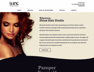 shinehairstudioinc.com screenshot