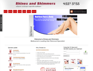 shinesandshimmers.com.au screenshot