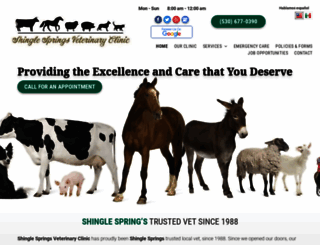 shinglespringsveterinaryclinic.com screenshot