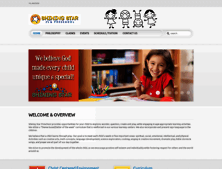 shiningstarpreschool.org screenshot
