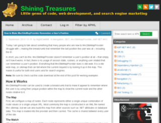 shiningtreasures.com screenshot
