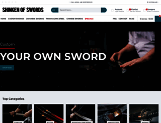 shinken-sword.com screenshot