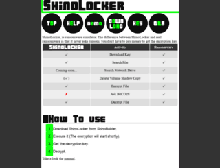 shinolocker.com screenshot