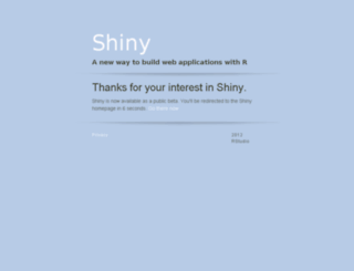 shiny.rstudio.org screenshot