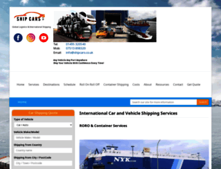 shipcars.co.uk screenshot