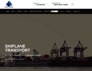 shiplanetransport.com screenshot