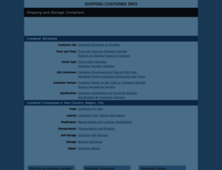 shipping-container-info.com screenshot