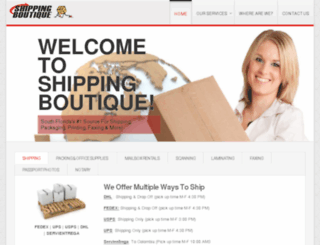 shippingboutique.com screenshot