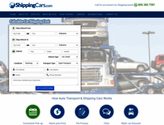 shippingcars.com screenshot