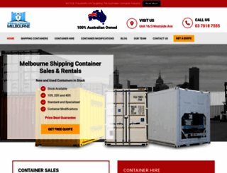 shippingcontainersmelbourne.com.au screenshot
