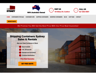 shippingcontainerssydney.com.au screenshot
