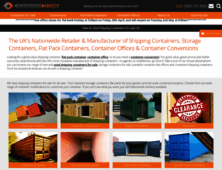 shippingcontainersuk.com screenshot