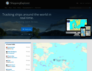 shippingexplorer.net screenshot