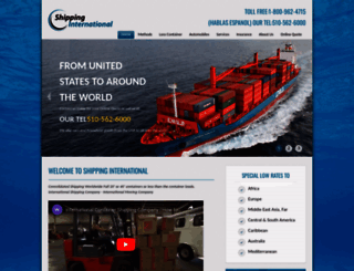 shippinginternational.com screenshot