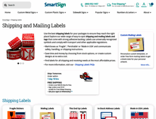 shippinglabels.com screenshot