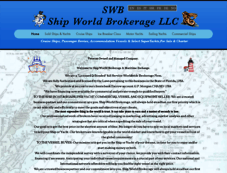 shipworldbrokerage.com screenshot