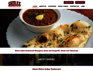 shirazindianrestaurant.co.nz screenshot