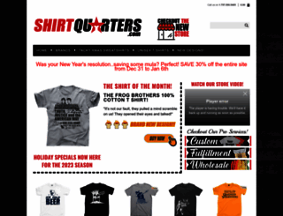 shirtquarters.com screenshot