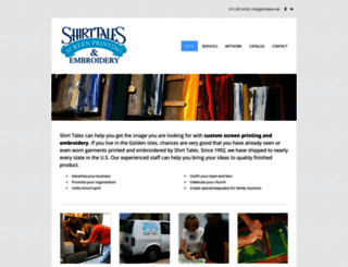 shirttalesscreenprinting.com screenshot