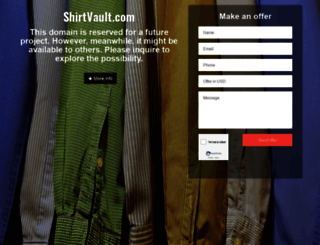 shirtvault.com screenshot