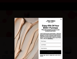 shiseido.com screenshot