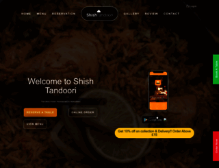 shishtandoori.com screenshot