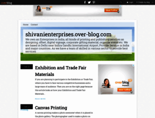 shivanienterprises.over-blog.com screenshot