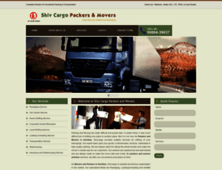 shivcargopackersmovers.com screenshot